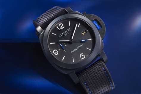 panerai luminor gmt bucherer blue